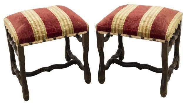 (2) FRENCH LOUIS XIV STYLE WALNUT