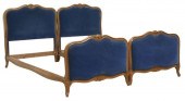 (2) FRENCH LOUIS XV STYLE UPHO