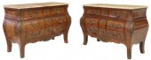 (2) FRENCH LOUIS XV STYLE PARQ