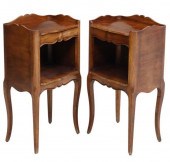 (2) FRENCH LOUIS XV STYLE WALN