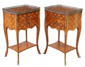 (2) FRENCH LOUIS XV STYLE PARQ