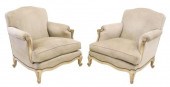 (2) FRENCH LOUIS XV STYLE UPHO