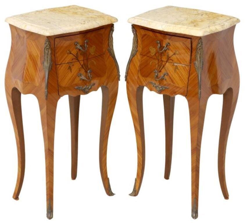 (2) FRENCH LOUIS XV STYLE