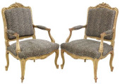 (2) FRENCH LOUIS XV STYLE CUST