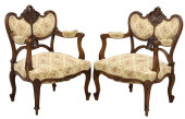 (2) FRENCH LOUIS XV STYLE CARV