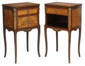 (2) FRENCH LOUIS XV STYLE INLA