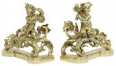 (2) FRENCH LOUIS XV STYLE BRON