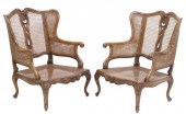 (2) FRENCH LOUIS XV STYLE CANE