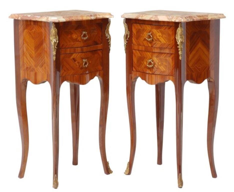 (2) FRENCH LOUIS XV STYLE