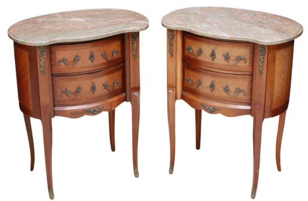 (2) FRENCH LOUIS XV STYLE