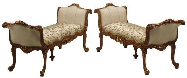 (2) FRENCH LOUIS XV STYLE GILT