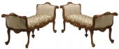 (2) FRENCH LOUIS XV STYLE GILT
