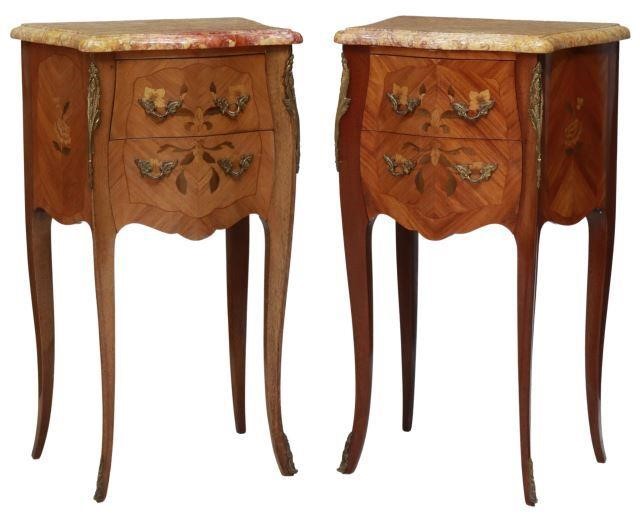 (2) FRENCH LOUIS XV STYLE