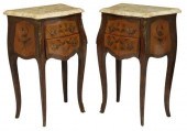 (2) FRENCH LOUIS XV STYLE MARB