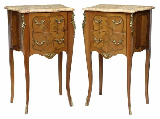 (2) FRENCH LOUIS XV STYLE