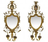 (2) FRENCH LOUIS XV STYLE MIRR