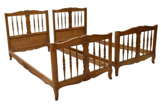 (2) FRENCH LOUIS XV STYLE WOOD