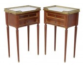 (2) FRENCH LOUIS XVI STYLE MAR