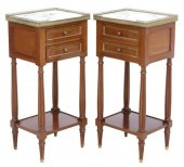(2) FRENCH LOUIS XVI STYLE MAR