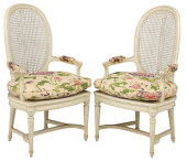 (2) FRENCH LOUIS XVI STYLE CAN