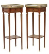 (2) FRENCH LOUIS XVI STYLE MAR