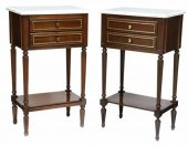(2) FRENCH LOUIS XVI STYLE MAR