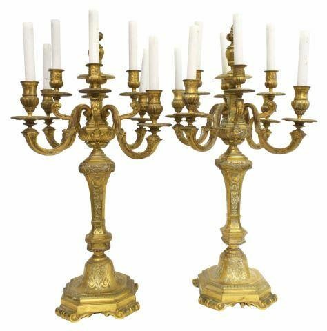 (2) FRENCH LOUIS XVI STYLE GILT
