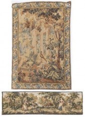 (2) FRENCH MACHINE WOVEN HANGI