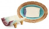 (2) FRENCH MAJOLICA ASPARAGUS