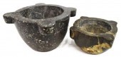 (2) FRENCH MARBLE APOTHECARY M
