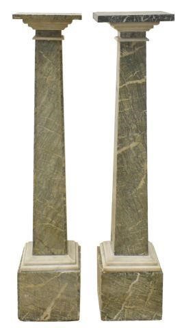 (2) FRENCH MARBLE COLUMNS DISPLAY