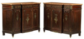 (2) FRENCH MARBLE-TOP BREAKFRO