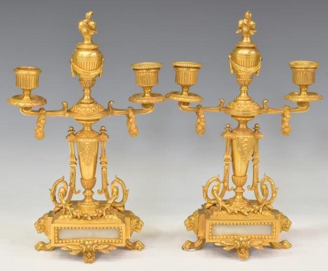 (2) FRENCH NAPOLEON III DORE BRONZE