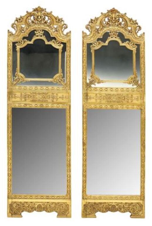 (2) FRENCH NAPOLEON III GILTWOOD