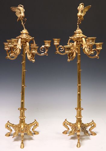 (2) FRENCH NAPOLEON III ORMOLU