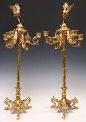(2) FRENCH NAPOLEON III ORMOLU