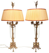(2) FRENCH NEO-GREC GILT-METAL