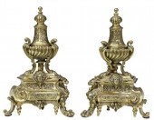 (2) FRENCH NEOCLASSICAL BRASS