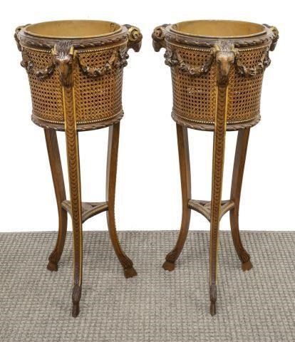 (2) FRENCH NEOCLASSICAL RAMS HEAD