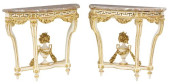 (2) FRENCH NEOCLASSICAL WHITE-