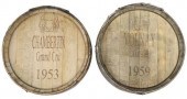 (2) FRENCH OAK STAVE WINE BARR