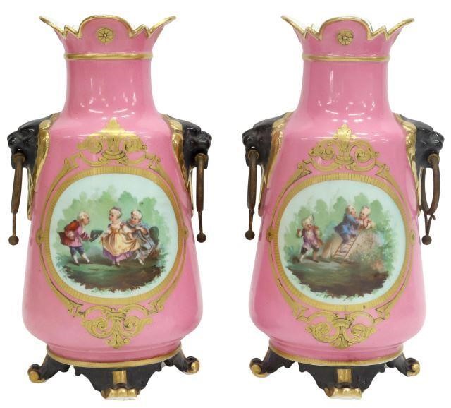 (2) FRENCH OLD PARIS PORCELAIN