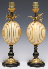 (2) FRENCH PARCEL-GILT &AMP; E