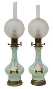 (2) FRENCH PORCELAIN OIL/ KERO