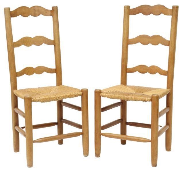 (2) FRENCH PROVINCIAL FRUITWOOD