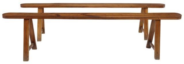 (2) FRENCH PROVINCIAL FRUITWOOD
