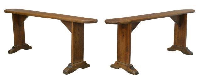 (2) FRENCH PROVINCIAL FRUITWOOD