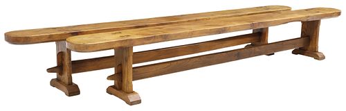 (2) FRENCH PROVINCIAL MIXED WOOD