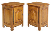 (2) FRENCH PROVINCIAL OAK BEDS