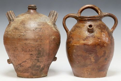 (2) FRENCH PROVINCIAL STONEWARE OIL